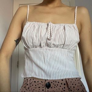 F21 pink striped top 💖
